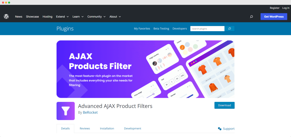 Advanced AJAX Product Filters, Sapwp