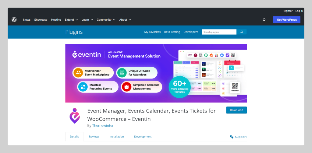 Eventin, Best WordPress Event Management Plugins, Sapwp