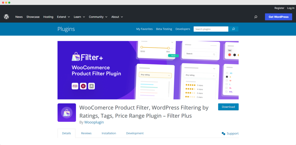 Filter Plus WooCommerce Filtering, Sapwp