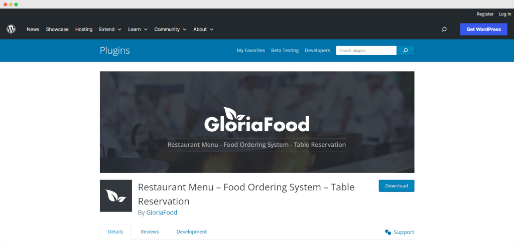 Restaurant Menu By GloriaFood, wordpress restaurant menu plugin, Sapwp