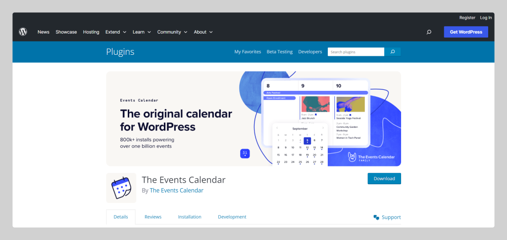 The Events Calendar, Best WordPress Event Management Plugins, Sapwp