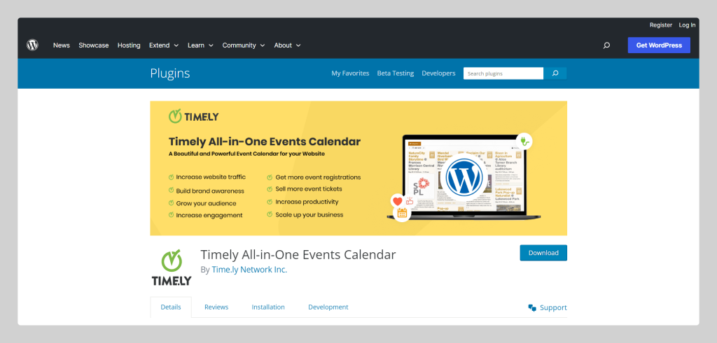 Timely All-in-One Events Calendar, Sapwp