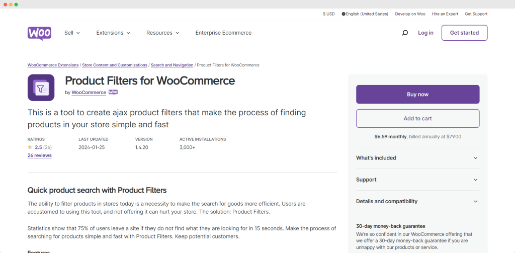 WooCommerce Product Filters, Sapwp