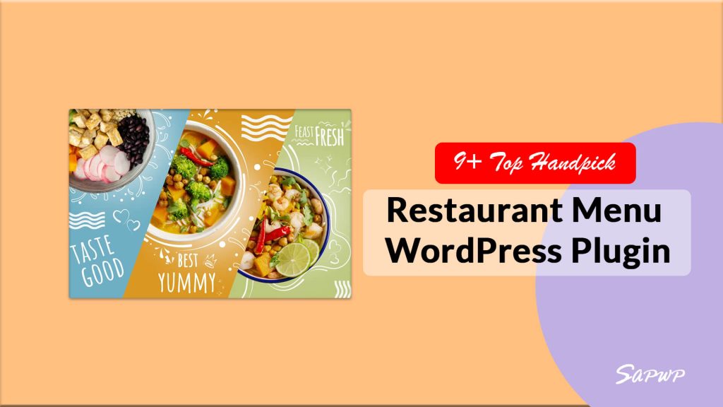 WordPress Restaurant Menu Plugin, Sapwp